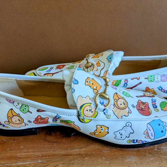 NWT: Pikarar x Gucci Wmns Jordaan Loafer 'Animal Print' Size 40 - Picture 6 of 7